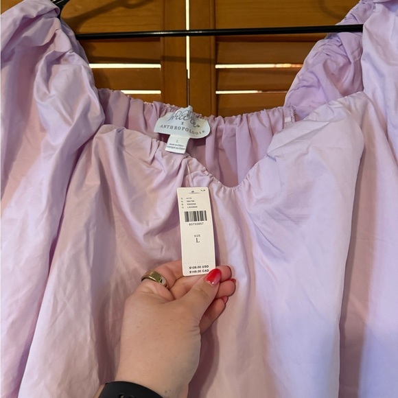 Anthropologie Light Purple Blouse - Picture 3 of 6